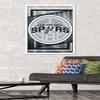 Trends International NBA San Antonio Spurs - Logo 17 Wall Poster, 34L x 22.4W, White Framed Version view 2