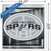 Trends International NBA San Antonio Spurs - Logo 17 Wall Poster, 34L x 22.4W, White Framed Version view 3