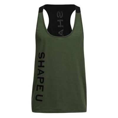 E-HOLISTIC LIFESTYLE Men's Muscle Breathable Bodybuilding Sport Fitness Vest Army Green