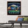 Trends International NFL Philadelphia Eagles - End Zone 17 Wall Poster, 22.375" x 34", Mahogany Framed Version view 2