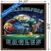 Trends International NFL Philadelphia Eagles - End Zone 17 Wall Poster, 22.375" x 34", Mahogany Framed Version view 3