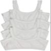 ToBeInStyle Girl's 4-Pack Crochet Trim Cami Training Bras - White - 16 Years view 2