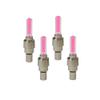 AlveyTech Red LED Firefly Valve Stem Light Set - for Kids Mini Dirt Bikes and Scooters, ATV, 4-Wheel Quad, Mod E-Bike Lights, Car, Gas/Electric Scooter Accessories, Bicycle Spoke Tire Caps 4-Pack