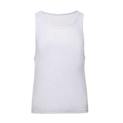 E-HOLISTIC LIFESTYLE Men's Summer Vest Quick-Drying Long-Distance Fitness White