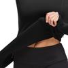 baleaf Women's Thermal Shirts Long Sleeve Fleece Lined Running Workout Tops Athletic Cold Weather Gear Winter Compression Zipper Pocket Black XS view 4