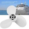 7/4 x 5 A Outboard Motor Propeller 3 Aluminum Boat Propeller Replacement for 3.5HP Outboard Engine, Lightweight Marine Prop, Easy Install, Model 7.25 x 5 A view 3