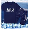 xzbailisha Men's 2 Piece Outfits Loose Crewneck Short Sleeve Lettsr Print T-shirts & Shorts Tracksuit view 2