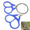2pcs Outdoor Camping Hiking Pocket Saw Wire Travel Emergency Survive Tool Stainless Steel Wire Kits with Finger Handle for Cutting view 1