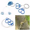 2pcs Outdoor Camping Hiking Pocket Saw Wire Travel Emergency Survive Tool Stainless Steel Wire Kits with Finger Handle for Cutting view 2