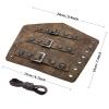 HiiFeuer Medieval PU Leather Buckle Arm Bracers, Knight LARP Retro Renaissance Arm Guards, One Size One Pair (Bronze) view 4