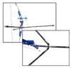 AMEYXGS 3/4/5/10/12/26/28/30 Inch Carbon Fiber Bow Stabilizer Balance Bar Stabilizer Extension Pole Rod Bow Stabilizer for Recurve Bow and Compound Bow (Blue 26 inch) view 2