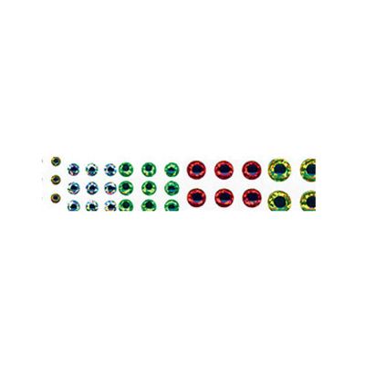 Wapsi Hologram Dome Eyes 3/8 in Holographic Gold