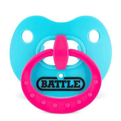 Battle Sports Binky Oxygen Football Mouthguard - Detachable Strap, Maximum Breathability, Works with Braces & No Boiling Required