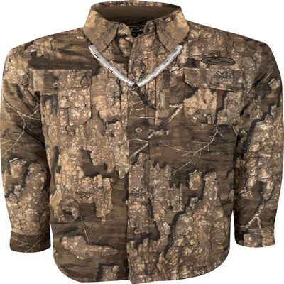 Drake Waterfowl Men's Standard Waterfowl Guardian Flex Shirket, Realtree Timber, X-Large