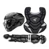 EASTON BLACK MAGIC 2.0 Youth Catchers Protective Box Set, Jr Youth, Age 6 - 8, Black, Small Helmet, Jr Youth 12 in Chest Protector, Jr Youth 11.5 in Leg Guards view 1