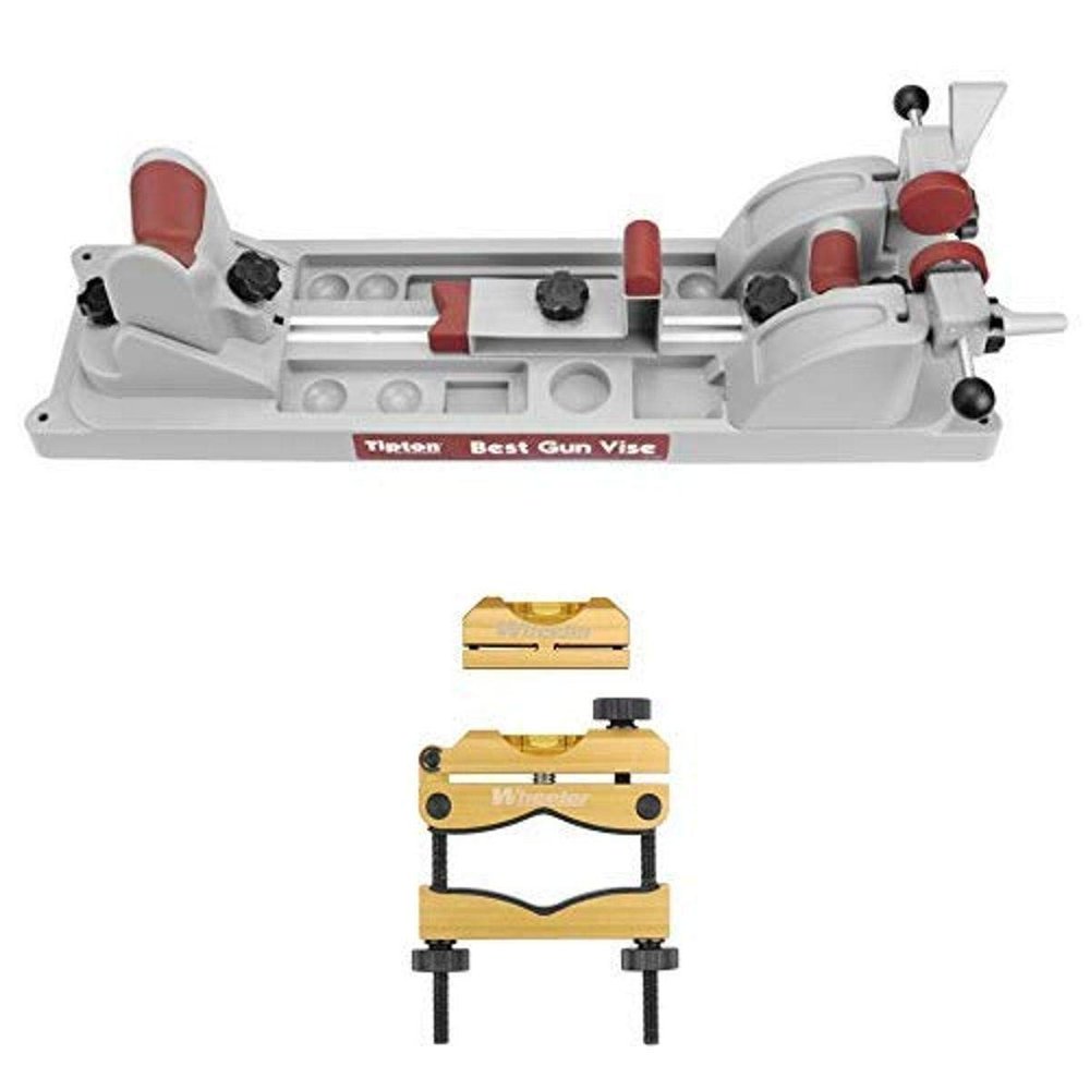 Tipton Best Gun Vise for Cleaning, Gunsmithing and Gun Maintenance and Wheeler Engineering Professional Reticle Leveling System