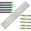 ZSHJGJR Archery 30 Inch Bowfishing Arrows Fiberglass Hunting Arrows with 100 Grain Arrowhead Safety Slides for Slingshot Bow 6/12 Pieces (12PCS) view 1