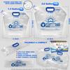 WaterStorageCube Premium Collapsible Water Container Bag, BPA Free Food Grade Clear Plastic Storage Jug for Camping Hiking Backpack Emergency, No-Leak Freezable Foldable Water Bottle view 3