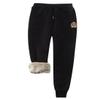 Snoly Women's Warm Sherp-Lined Sweatpants Winter Running Active Thermal Fleece Jogger Pants (Black, Large) view 1