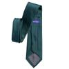 KissTies Mens 100% Silk Hunter Green Tie Solid Satin Wedding Necktie + Gift Box view 2