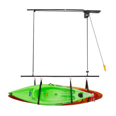 Garage Gator 66064K Dual Kayak and Canoe Lift, Black