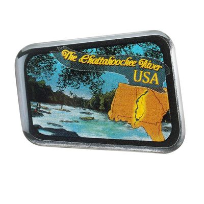 Collectible Novelty Pin for Backpack, Scarf - Made From Jeweler Class Metal - Spartan and the Green Egg Explorer Pin Series: Chattahoochee River: USA (189)