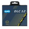 KMC DLC 12 Speed Chain, Black/Yellow, 126 Link view 2