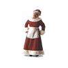 Halco Mrs. Claus or Maid Apron #7050 White Satin Standard Length with Lace Trim, Miss Santa Costume Accessory or Theater Use view 4