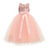 Heart Cutout Sequins Tulle Flower Girl Dress Social Events Parties 172seq 4 view 2