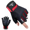ATERCEL Workout Gloves for Men and Women, Exercise Gloves for Weight Lifting, Cycling, Gym, Training, Breathable and Snug fit (Red, L) view 1
