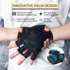 ATERCEL Workout Gloves for Men and Women, Exercise Gloves for Weight Lifting, Cycling, Gym, Training, Breathable and Snug fit (Red, L) view 3