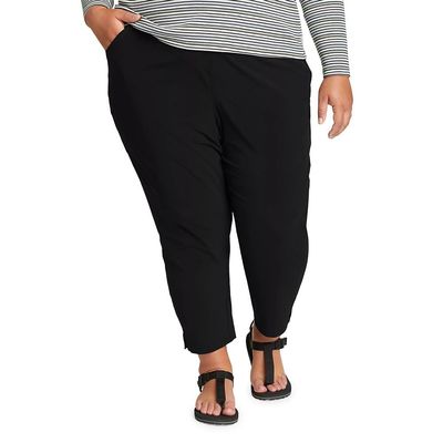 Eddie Bauer Women's Departure Ankle Pants, Black, Small