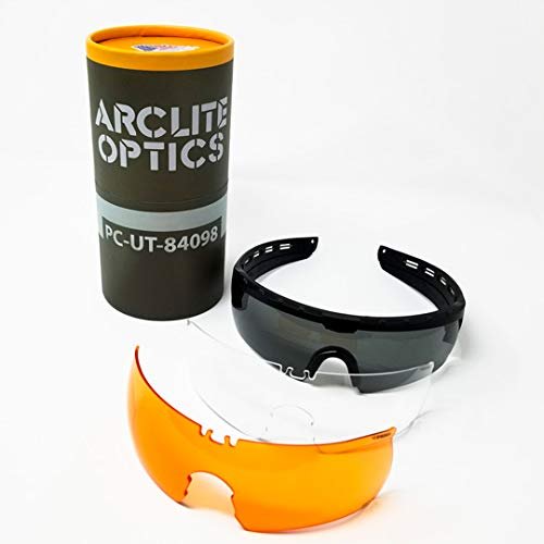 Gen1 Tactical Sunglasses 3 Lens Kit (Smoke and Clear plus Vermillion)
