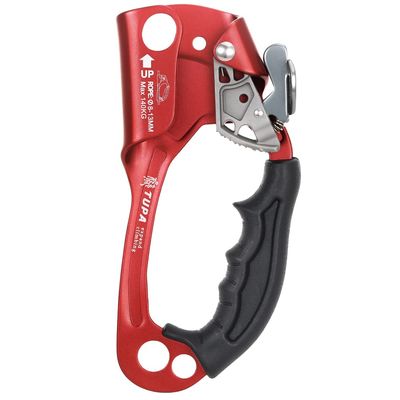 Lixada Climbing Hand Ascender 8-13mm Vertical Rope Access with Ergonomic Rubber Handle CE Certified Strong Rappelling Gear Equipment for Rock Climbing Tree Arborist, Rescue Caving