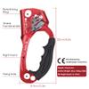 Lixada Climbing Hand Ascender 8-13mm Vertical Rope Access with Ergonomic Rubber Handle CE Certified Strong Rappelling Gear Equipment for Rock Climbing Tree Arborist, Rescue Caving view 2