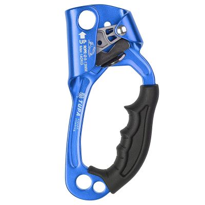 Lixada Climbing Hand Ascender 8-13mm Vertical Rope Access with Ergonomic Rubber Handle CE Certified Strong Rappelling Gear Equipment for Rock Climbing Tree Arborist, Rescue Caving