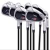 Majek K6 Iron Set +3 inch Over Standard Length 8-Piece Set (4-PW, SW) Right Handed Steel Shaft Regular Flex R Flex Club with Jumbo Black Pro Velvet Grip view 1
