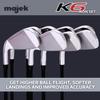 Majek K6 Iron Set +3 inch Over Standard Length 8-Piece Set (4-PW, SW) Right Handed Steel Shaft Regular Flex R Flex Club with Jumbo Black Pro Velvet Grip view 4