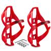 Corki Cycles Bike Water Bottle Holder Right Side Load Water Bottle Cage for Road, MTB, Gravel Bicycle Red 2 Pack view 1