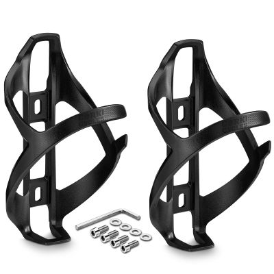 Corki Cycles Bike Water Bottle Holder Right Side Load Water Bottle Cage for Road, MTB, Gravel Bicycle Black 2-Pack