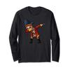 Dabbing Skeleton Pirate Jolly Roger Kids Crossbones Long Sleeve T-Shirt view 1
