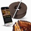 TOFL Softball and Baseball Mitt Lace Kit | 2 Leather Laces with Lacing Needle for Catchers Glove | Dark Brown view 1