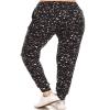 Leggings Depot Women's Relaxed fit Jogger Pants - Track Cuff Sweatpants with Pockets-S592, 3X, Starlight view 3
