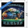 Trends International NFL Philadelphia Eagles - End Zone 17 Wall Poster, 22.375" x 34", White Framed Version view 3