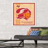 Trends International NFL Tampa Bay Buccaneers - Retro Logo 14 Wall Poster, 22.375" x 34", White Framed Version view 2