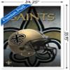 Trends International NFL New Orleans Saints - Helmet 16 Wall Poster, 22.375" x 34", White Framed Version view 3