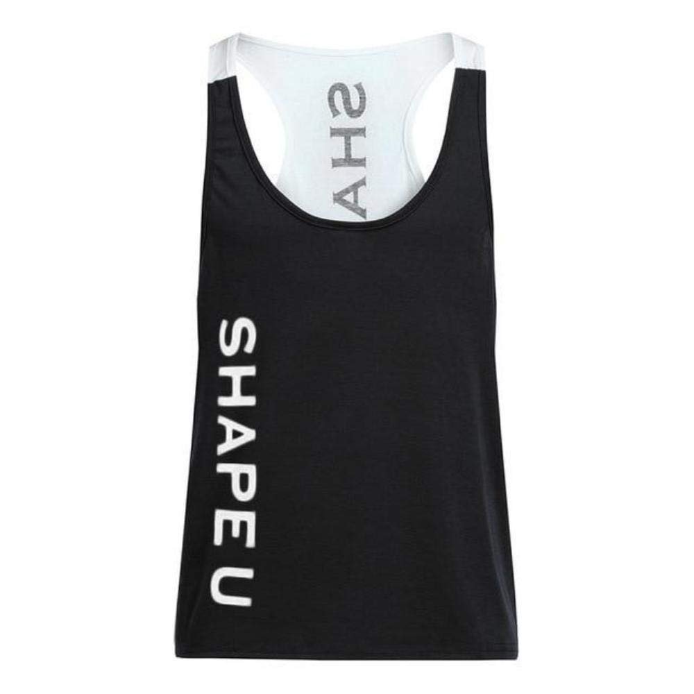 E-HOLISTIC LIFESTYLE Men's Muscle Breathable Bodybuilding Sport Fitness Vest Black