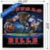 Trends International NFL Buffalo Bills - End Zone 17 Wall Poster, 22.375" x 34", White Framed Version view 3