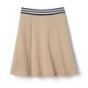 French Toast Girls 4-16 Pull-On Stretch Ponte Scooter with Striped Elastic Waistband - Khaki, 4-5 view 1