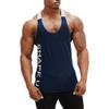 E-HOLISTIC LIFESTYLE Men's Tank Sleeveless Bodybuilding Sport Fitness Vest Navy Blue view 1